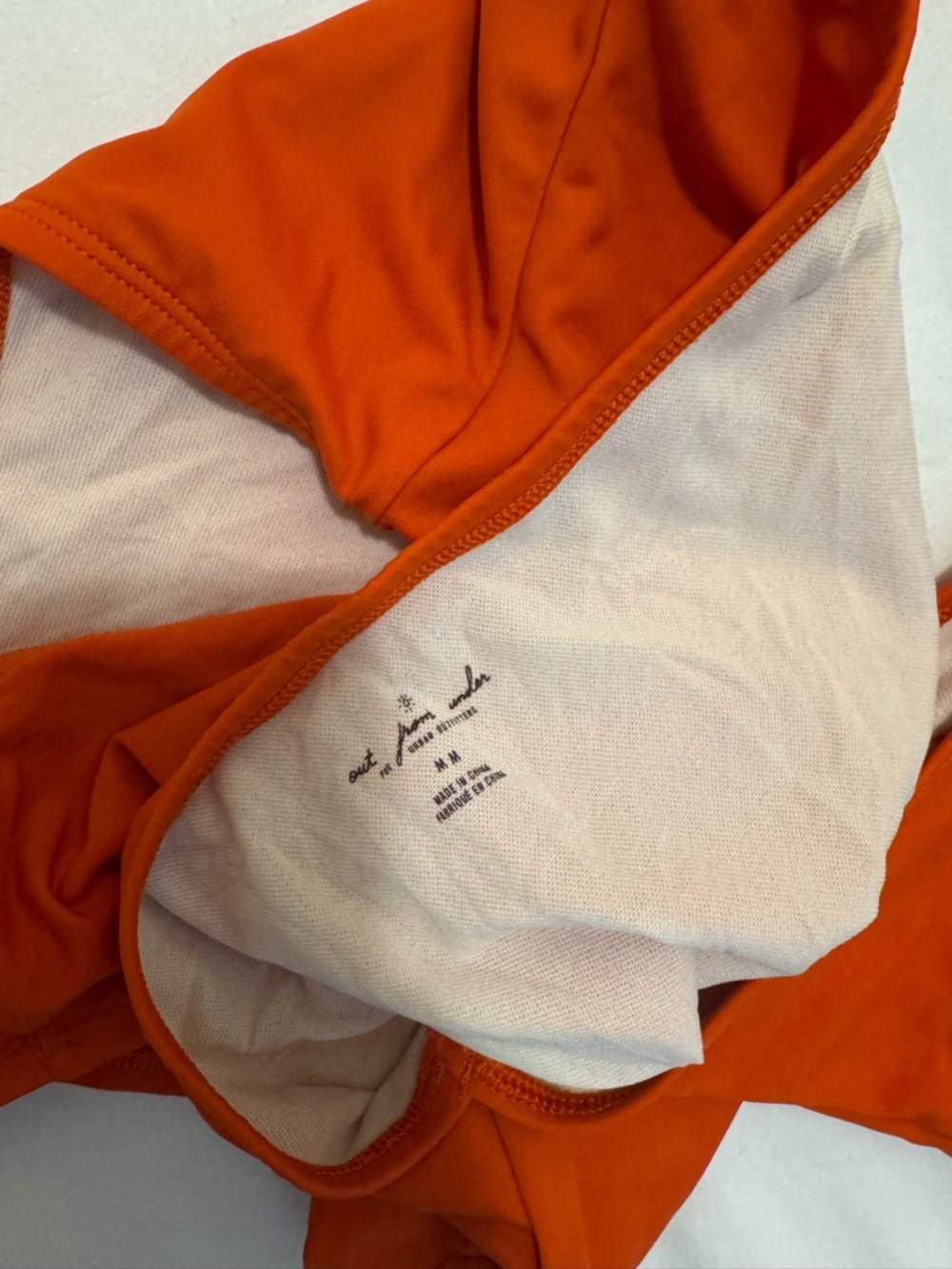 Urban Outfitters Bright Orange Cutout One-Piece Swimsuit - Picture 4 of 4